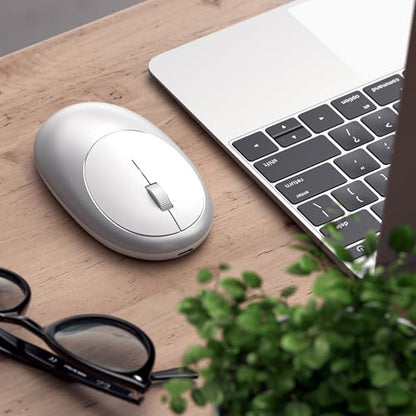 Satechi M1 Wireless Bluetooth Mouse, USB-C Rechargeable, Compact & Portable, for MacBook Air/Pro/Neo, iPad Air/Pro, iPad mini, Mac mini, iMac & Windows - Silver - color: Silver