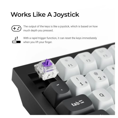 Q1 HE ISO Layout Custom Mechanical Keyboard | ISO Layout, QMK Wireless Programmable, Magnetic Adjustable Switches, Dynamic RGB Backlight(Swiss ISO) - color: Swiss ISO