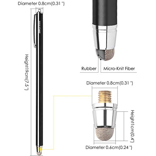 Stylus Pen Styluses Pens Long Extra Universal Pencil Capacitive Stylus Tablets Tablet Touch Screen Touchscreens Stylus for Apple iPad Pro iPad mini iPad Air iPhone with Replacement Tip