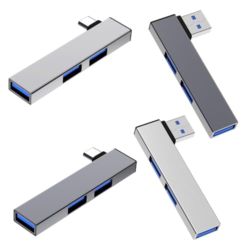 USB C Hubs with 4 Port Data Hubs for Laptop, 2 USB2.0 1 USB3.0, Portable Docking Station for Laptop