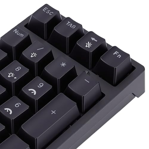 PUSOKEI Wireless Number Pads, Bluetooth Mechanical Numeric Keypad with RGB Light, Mini Portable Financial Accounting Rechargeable Numeric Pad for Laptop, PC