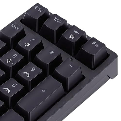 PUSOKEI Wireless Number Pads, Bluetooth Mechanical Numeric Keypad with RGB Light, Mini Portable Financial Accounting Rechargeable Numeric Pad for Laptop, PC