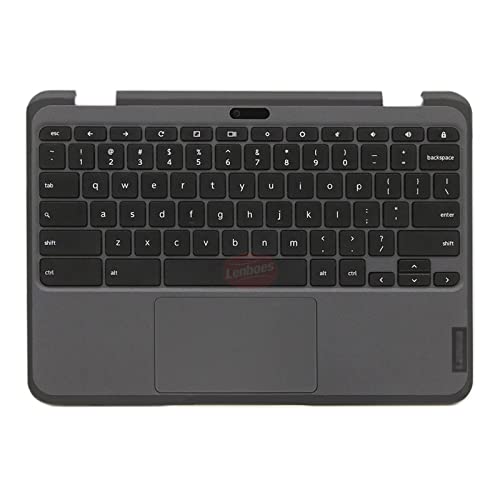 Laptop Palmrest Upper Case Top Cover with US Keyboard and Touchpad Mousepad Assembly Replacement (WFC Hole) for Lenovo 300e Chromebook Gen 3 82J9 82JA WiFi 5M11C94721 - color: Palmrest Assembly WFC WIFI 5M11C94721