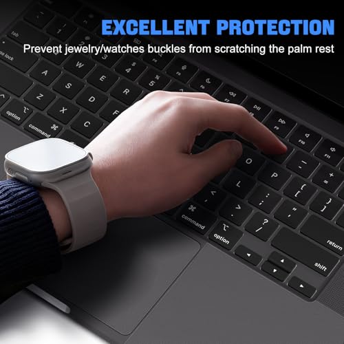 Palm Rest Protector Skin Cover Set Compatible with MacBook Pro 16" 2026-2021 M5/M4/M3/M2/M1 Pro/Max A3428 A3429 A3403 A3186 A2991 A2780 A2485, MacBook Trackpad Protector - Clear
