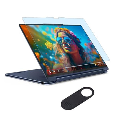 2-Pack Anti Blue Light Screen Protector for Lenovo Yoga 7 / 7i 14" 2-in-1 2024 Touchscreen Laptop (14IML9/14AHP9), Blue Light Blocking Anti Glare Filter Eye Protection Filter Reduce Fatigue