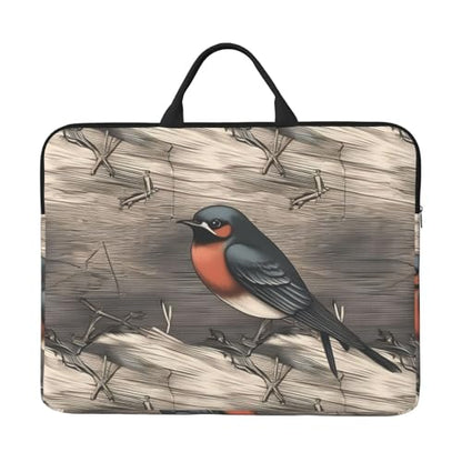 14 Inch Laptop Sleeve Case Waterproof Lightweight Laptop Case Bag Barn Swallow In Graphite Travel Laptop Bags With Handle Briefcase Messenger Bag For Women Men