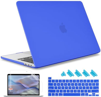 May Chen for MacBook Pro 16 Inch 2019 Release Model:A2141,Smooth Matte Hard Shell Case Cover Screen Protector & Keyboard Cover for MacBook Pro 16 Retina with Touch ID & Touch Bar - Dark Blue - color: Dark blue