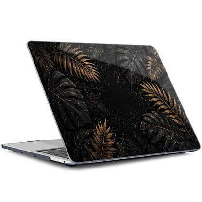 Batianda AstroGrid Case for MacBook Pro 13 inch 2022, Luxury Tropic Leaf | Fits Model A2338 M2 M1 A2251 A2289,1.2mm Slim Lightweight Hard Shell Cover, Scratch Resistant,4-in-1 Accessories Bundle - color: Luxury Tropic Leaf