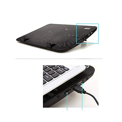 15.6-17 Inch Laptop Cooler Cooling Pad - Slim Portable Powered (2Fans)