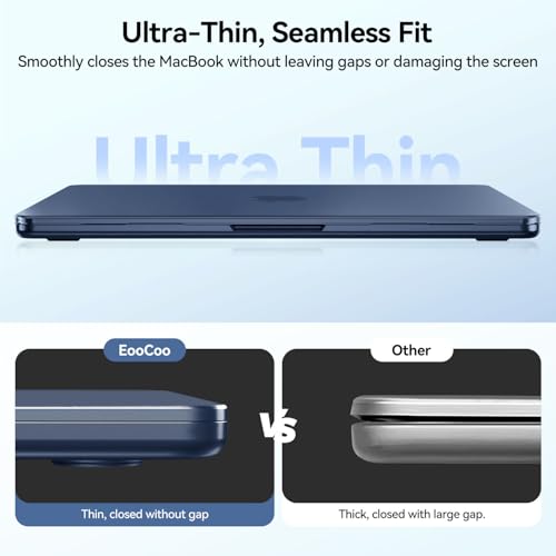 EooCoo for MacBook Neo Case 13 inch, Scratch Resistant, Original Indigo | 4 in 1 Kit, Durable, Easy Snap-On, Stays New, Model A3404 (A18 Pro Chip) - color: Original Indigo