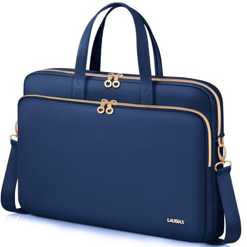 Laptop Case Bag Women Men Computer Sleeve Compatible with MacBook/Dell/HP/Acer/ASUS, Waterproof Shoulder Carrying Briefcase, Blue, 14-14.5 Inch - color: Blue, size: 14 inch