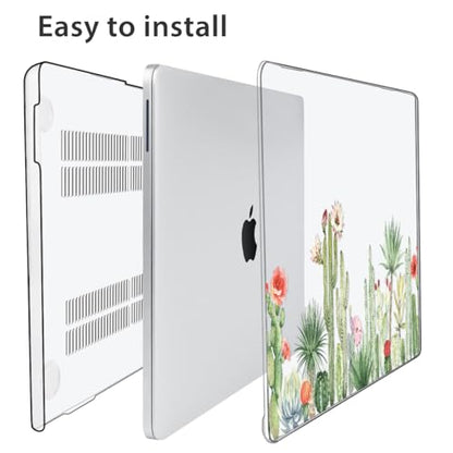 Compatible with 2026 MacBook Neo Case 13 inch Model A3404 (A18 Pro Chip), Anti-Fingerprint& Scratch Sturdy Protective Hard Shell Case & Keyboard Cover & Screen Protector &Webcam Cover, Cacti - color: Cacti