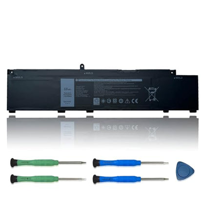 MV07R Laptop Battery Replacement for Dell G3 15 3500 3590 3700 3790 G5 15 5500 5505 SE Series 2WGV 072WGV W5W19 JJRRD 0JJRRD 266J9 M4GWP PN1VN 15.2V 68Wh 4250mAh - size: 12.6*2.61*0.32 inch MV07R