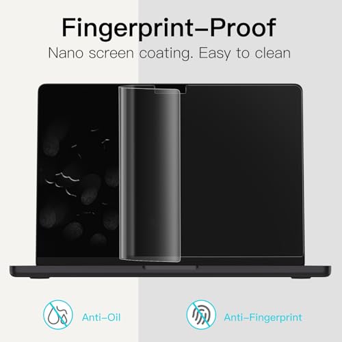 JETech Screen Protector for MacBook Pro 16-Inch (M1-M5, 2021-2026), Anti-Glare PET Matte Film, Anti-Fingerprint, 2-Pack - size: MacBook Pro 16 Inch (2021-2026)