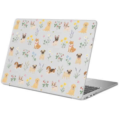 Compatible with MacBook Pro 14 inch Case Cute Dog Flower | M5 M4 M3 M2 M1 2026-2021 A3427 A3426 A3434 A3112 A3185 A3401 A2918 A2992 A2779 A2442 | Protective Hard Shell Matte Cover - color: Dog B, size: MacBook Pro 14 inch