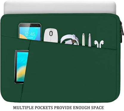 15.6 inch Laptop Case, Shockproof Protective Computer Carrying Cover with Front Pocket, Briefcase Handbags Laptop Bag for 15.6 inch HP, Dell, Acer, Asus, Notebook, Dark Green - color: Dark Green, size: 15.6 inch