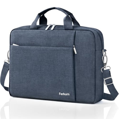 Ferkurn 17 17.3 Inch Laptop Bag Case Women Men Compatible with HP OmniBook Envy Omen Pavilion/LG Gram/Dell Inspiron Precision/Yoga ThinkPad, Carrying Briefcase Messenger Computer Bag 18 inch, Grey - color: Grey, size: 17.3 inch