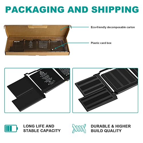 TREE.NB A1953 Laptop Battery for MacBook Pro A1990 (Mid 2018 2019) MacBook Pro 15" EMC 3215 EMC 3359 BTO/CTO MV902LL/A MV912LL/A MV922LL/A MV932LL/A MV942LL/A MV952LL/A MV962LL/A MV972LL/A - size: 12.2x3.62x0.31inch A1953