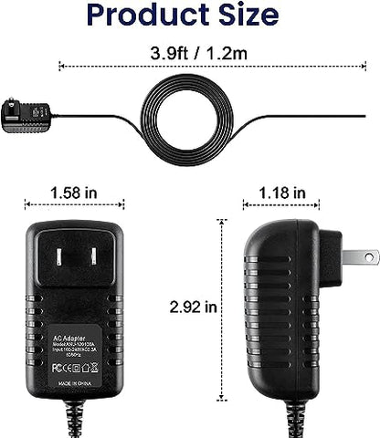 AC/DC Adapter Replacement for Lorex ACCMIC1 Indoor Audio Microphone Accessory Replacement for Surveillance DVRs Power Supply Cord Cable PS Charger Mains PSU