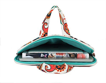 Paisley Pattern Lightweight Waterproof Laptop Shoulder Bag Sleeve Case for MacBook Pro 16 inch and 15.6 inch-16 inch Laptop - color: Paisley