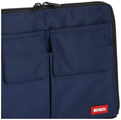 LIHITLAB Laptop Sleeve With Storage Pockets (Bag-in-Bag), 7.1 x 9.8 Inches, Indigo (A7553-11N) - color: Indigo, size: 7.1 in x 9.8 in