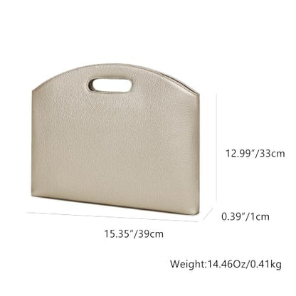 Official Document Computer Bag Stylishly Sleek with Multiple Compartments and Easy to Carry Design - color: Pearl White Tea/Pu