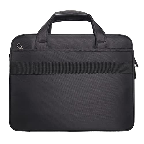 Large Briefcases For Men Canvas Tote Bag Laptop Case Computer Bag Business Work Bag Office - size: X-Large Size (19” Laptop Briefcase)