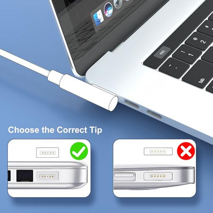 85W 60W Adapter L-Tip for Old Mac Book Pro 13/15/17" Before Mid 2012 | Mag-netic 1 charger for Mac Book Pro 13 15 17 Inch (Before Mid 2012 Models), 6.6FT Power Cable