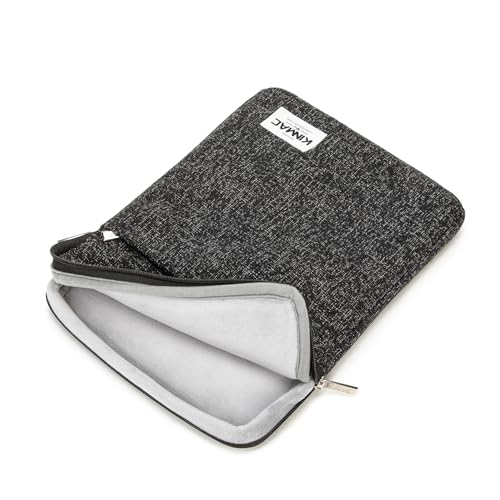 Kinmac 360° Protective Vertical Laptop Sleeve Case Cover Bag (Snow Black, 12.5 inch-13.3 inch) - color: Snow Black, size: 12.5 inch-13.3 inch
