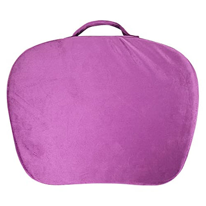 Lap Laptop Desk - Portable Lap Desk with Pillow Cushion, Fits up to 15.6 inch Laptop for Home Office Students Use as Computer Laptop Stand, Book Tablet(1-Purple Flower) - color: 1-purple Flower