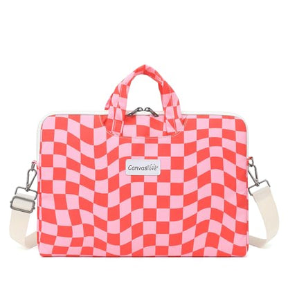 Water Resistant Laptop Shoulder Sleeve Case Bag for MacBook Pro 16 inch and 15.6 inch and 16 inch laptop (Grid) - color: Grid