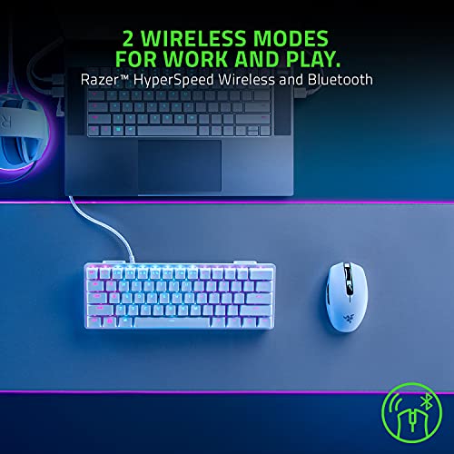 Razer Orochi V2 Wireless Gaming Mouse — Ultra Lightweight & Portable, Bluetooth & 2.4Ghz Wireless Connectivity, 18K DPI, Up to 950hrs Battery Life, Compatible with PC & Mac — White - color: White