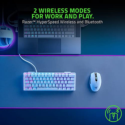 Razer Orochi V2 Wireless Gaming Mouse — Ultra Lightweight & Portable, Bluetooth & 2.4Ghz Wireless Connectivity, 18K DPI, Up to 950hrs Battery Life, Compatible with PC & Mac — White | Portable, Bluetooth & 2.4Ghz Wireless Connectivity, 18K DPI, Compatible