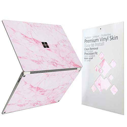 Ultra Thin Protective Cover Skin Decal Sticker for Microsoft Surface Laptop 5 (2022 Release)/Laptop 4, Easy Apply, Anti-Scratch, Residue Free Vinyl Skin [Pink Marble] - color: Pink Marble, size: Surface Laptop5/4/3-13.5''