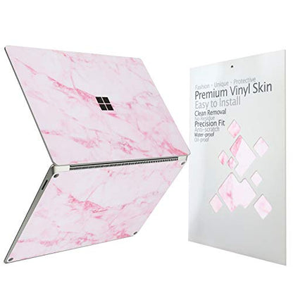 Ultra Thin Protective Cover Skin Decal Sticker for Microsoft Surface Laptop 5 (2022 Release)/Laptop 4, Easy Apply, Anti-Scratch, Residue Free Vinyl Skin [Pink Marble] - color: Pink Marble, size: Surface Laptop5/4/3-13.5''