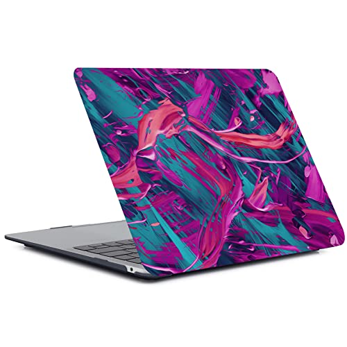 Laptop Case Compatible with MacBook Air 13 inch Case 2017 2016 2015 2014 2013 2012 2011 2010 Release Model A1466 A1369, Plastic Hard Shell Case Cover & Keyboard Cover Skin - Rose red - color: CH136 Rose red, size: Air 13" 2010-2017(A1369/A1466)