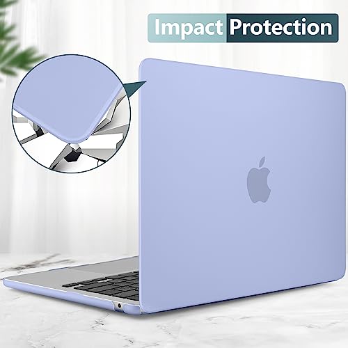 DONGKE Compatible with MacBook Air 13 inch Case M5 M4 M3 M2 2026 2025 2024-2022 A3449 A3240 A3113 A2681, Plastic Hard Shell & Keyboard Cover for MacBook Air 13.6 inch, Matte Serria Blue - color: Matte Serria Blue