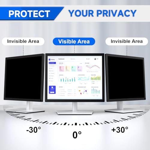[2-Pack] Privacy Screen For Computer Monitor, 19-Inch 5:4 Aspect Ratio; Anti Spy/Bule Light/Glare And Eye Protection, 2 Install Ways Removable For Office, Airport, Cafe And Other Public Area; Diagonal 19 Inches, Width 14.84 Inches, Height 11.87 Inches - c