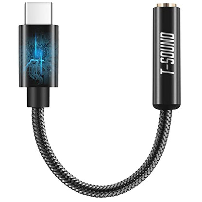 4-Port USB Hub and USB C to 3.5mm Digital Headphone Adapter