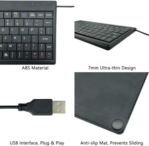 CUQI USB Mini Keyboard,DIY Experiment Mini Keyboard Gaming,USB Interface for Android TV Box,Windows PC,Raspberry Pi,Windows 10/8/7