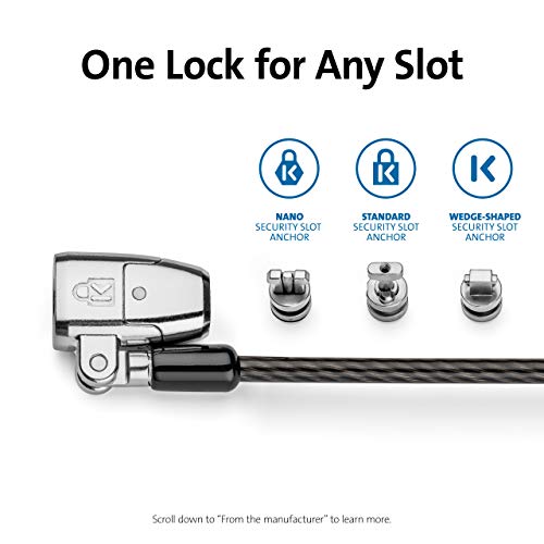 Kensington ClickSafe® 2.0 Universal Keyed Laptop Lock (K68102WW)