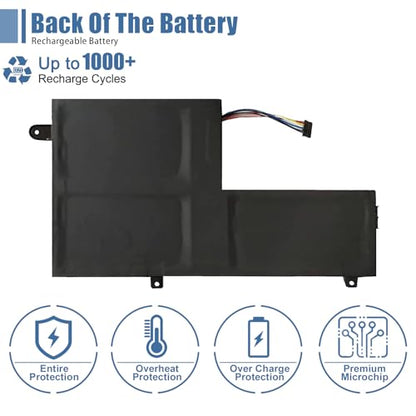 L14M3P21 Laptop Battery 11.1V 45Wh 4050mAh Replacement for Lenovo IdeaPad 310S 320S 500S 510S 520S Edge 2-1580 Flex 3 1470 1480 Flex 4 1570 1580 Series L14L3P21 L14M2P21 L14L2P21 L15M3PB0