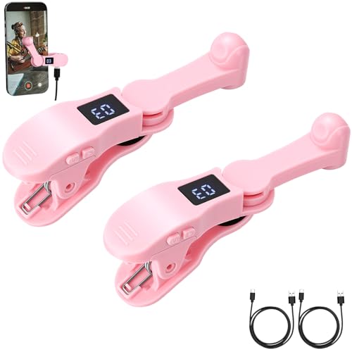 Sabary 1 Sets Auto Clicker for Smart Phone, Fast Screen Tapping Device Auto Tapper Continuous Click Simulation Finger for Game, Live Likes, Flash Deal, Reward Task, Plug and Play (Pink) - color: Pink