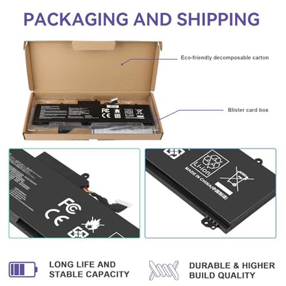 TREE.NB 76Wh C41N1837 Laptop Battery for ASUS ROG Zephyrus GA502 GA502D GA502DU GA502GU GA502IV GU502 GU502DU GU502GV GU502LU GU502LW GU502LV GX502LXS GX502GV GX502GW GU532 GX532 GX532GV GX532GW - size: 11.3x3.81x0.5inch C41N1837