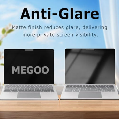 Megoo MagShield Privacy Screen for Surface Laptop 13 inch (2025), Magnetic Anti-Spy Film, Anti-Glare, Blue Light Filter, Washable Nano Adhesive, Removable Design