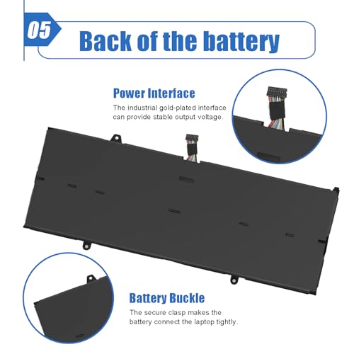 L21C4PE2 Laptop Battery 59Wh Replacement for Lenovo Yoga 6-13ALC7 6-13ABR8 Series L21L4PE2 SB11F29412 5B11F29411 SB11F29410 5B11F29414 SB11F29418 5B11F29421 15.52V 3815mAh