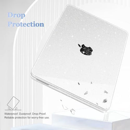 Tuiklol for 2026 MacBook Neo 13 Inch A18 Pro Chip Case, (Model A3404) Anti-Scratch Anti-Drop Slim Hard PC Shell Case with Shockproof Protective MacBook Neo Laptop Cover, Sparkly-Clear - color: Sparkly-Clear