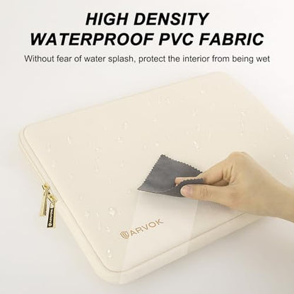 ARVOK Laptop Sleeve Case,Waterproof Notebook Cover for MacBook Air MacBook Pro inch, Computer Carrying Bag - color: White, size: 15 inch