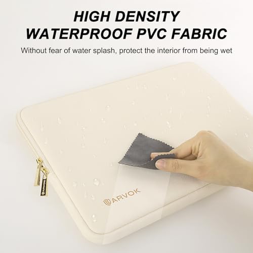 ARVOK Laptop Sleeve Case,Waterproof Notebook Cover for MacBook Air MacBook Pro inch, Computer Carrying Bag - color: White, size: 13 inch