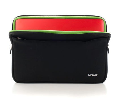 13-inch Soft Neoprene Sleeve Case for MacBook & UltraBook laptop (built-in external pocket) - BLACK